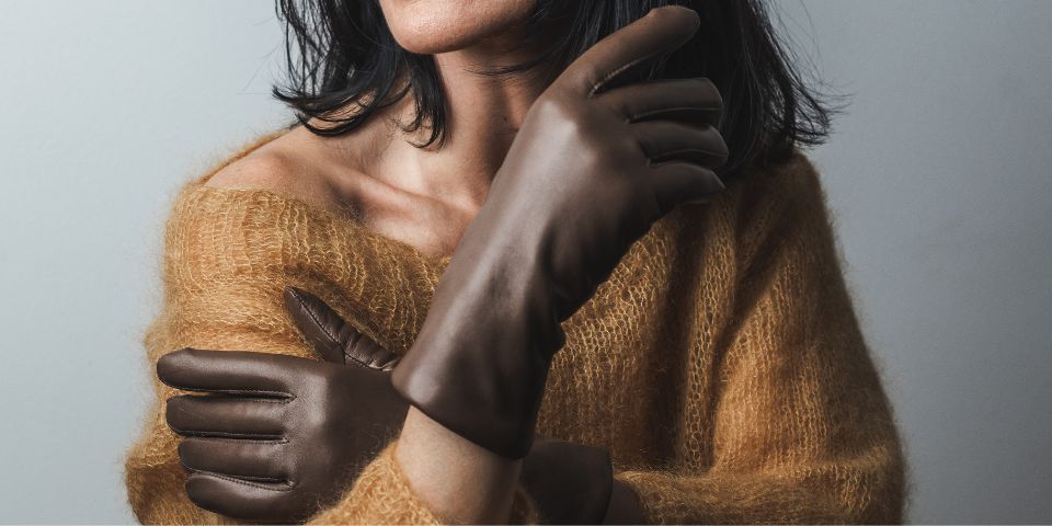 Dámské kožené rukavice