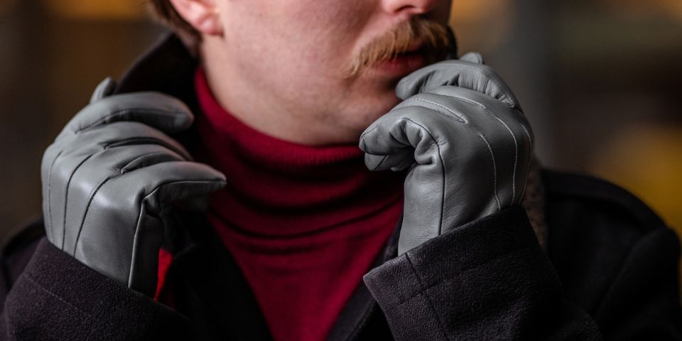 Pánske kožené rukavice